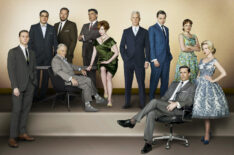 Mad Men cast - Rich Sommer, Michael Gladis, Bryan Batt, Christina Hendricks, John Slattery, Vincent Kartheiser, Elisabeth Moss, Aaron Staton, Robert Morse, Jon Hamm, January Jones