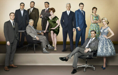 Mad Men cast - Rich Sommer, Michael Gladis, Bryan Batt, Christina Hendricks, John Slattery, Vincent Kartheiser, Elisabeth Moss, Aaron Staton, Robert Morse, Jon Hamm, January Jones