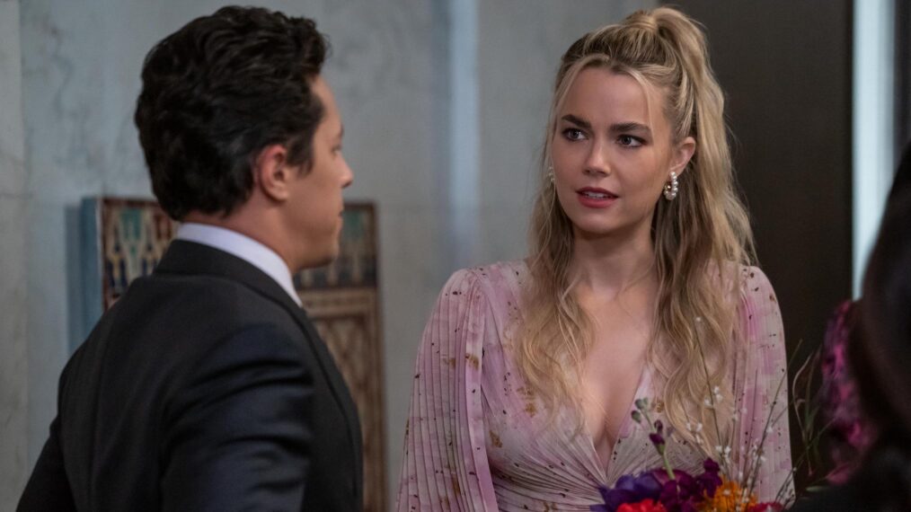 David Del Rio as Ben, Rebecca Rittenhouse as Maggie in Maggie