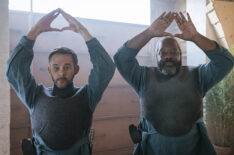 Dominic Monaghan as Paul Sarno and Kadeem Hardison as Arlo - Moonhaven - Season 1, Episode 1