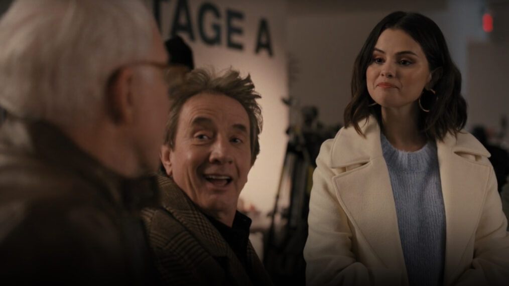 Selena Gomez as Mabel and Martin Short as Oliver in Only Murders in the Building