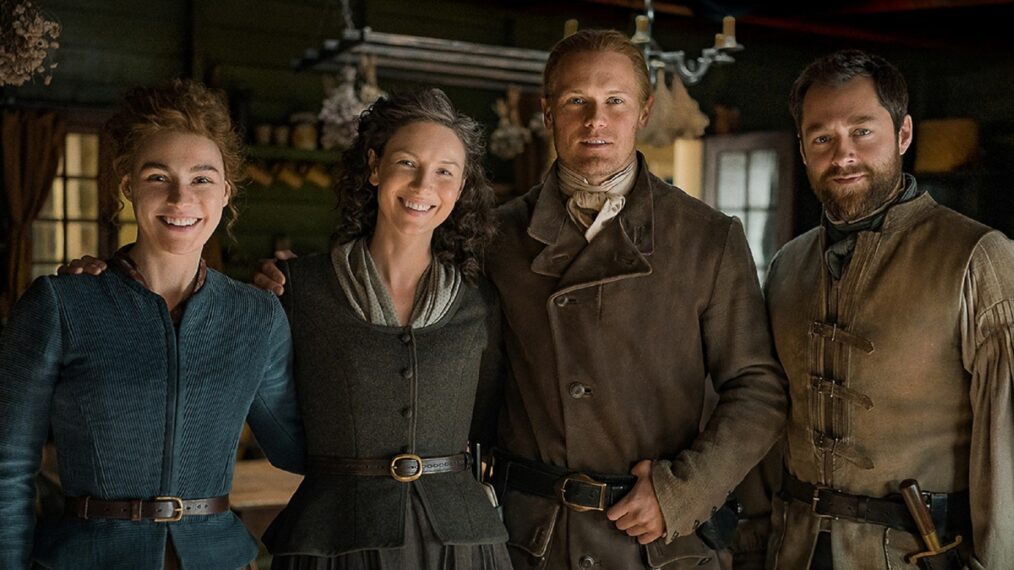 Outlander Season 7 Sophie Skelton, Caitriona Balfe, Sam Heughan, Richard Rankin