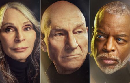 Gates McFadden, Patrick Stewart, LeVar Burton of Star Trek: Picard