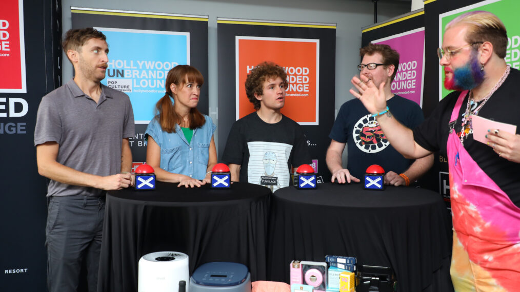 Thomas Middleditch, Mary Mack, Sean Giambrone, and Justin Roiland of Solar Opposites