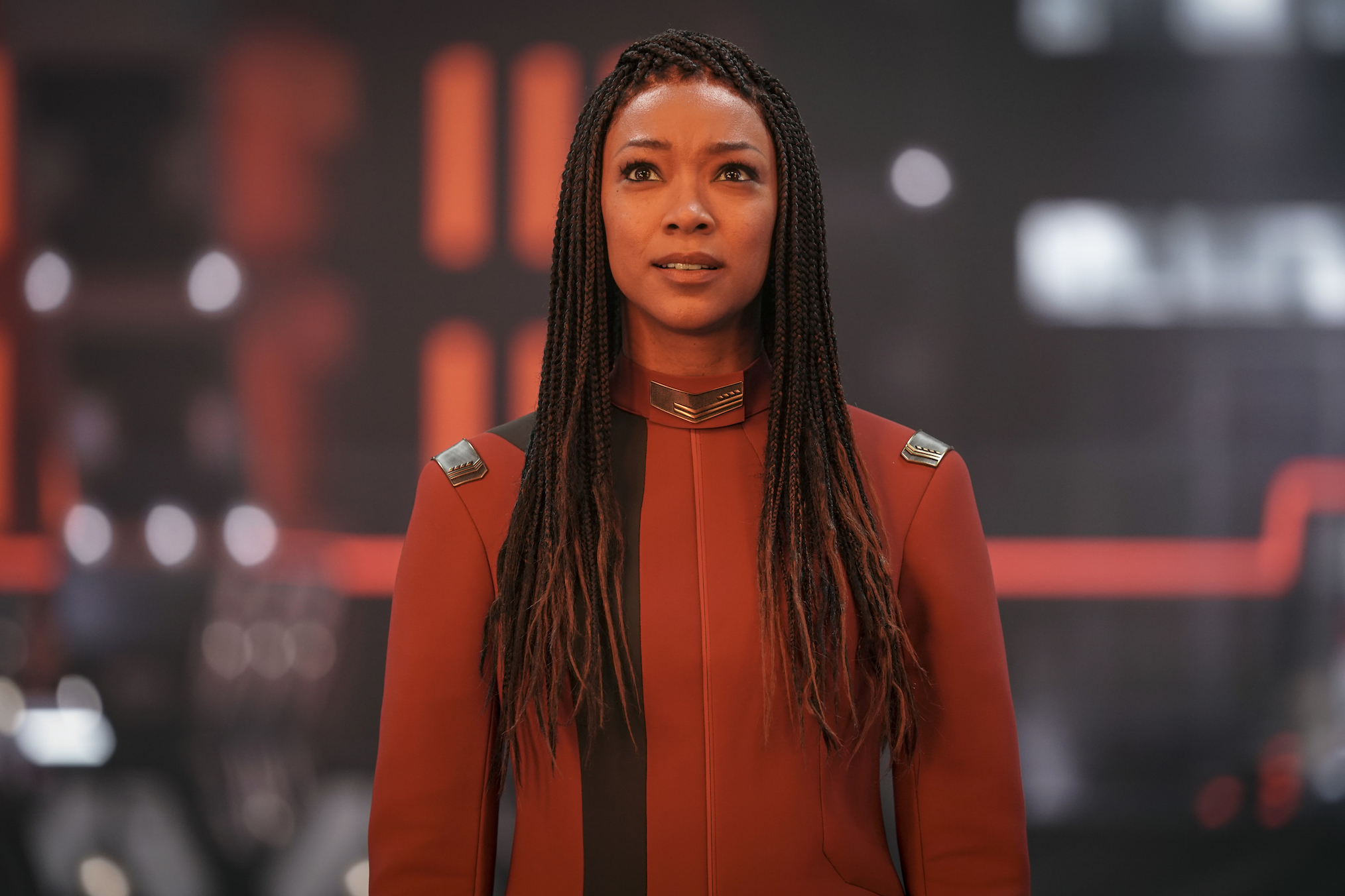 Sonequa Martin-Green as Burnham in Star Trek Discoverey