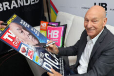 Star Trek: Picard’s Patrick Stewart signing his TV Guide Magazine cover