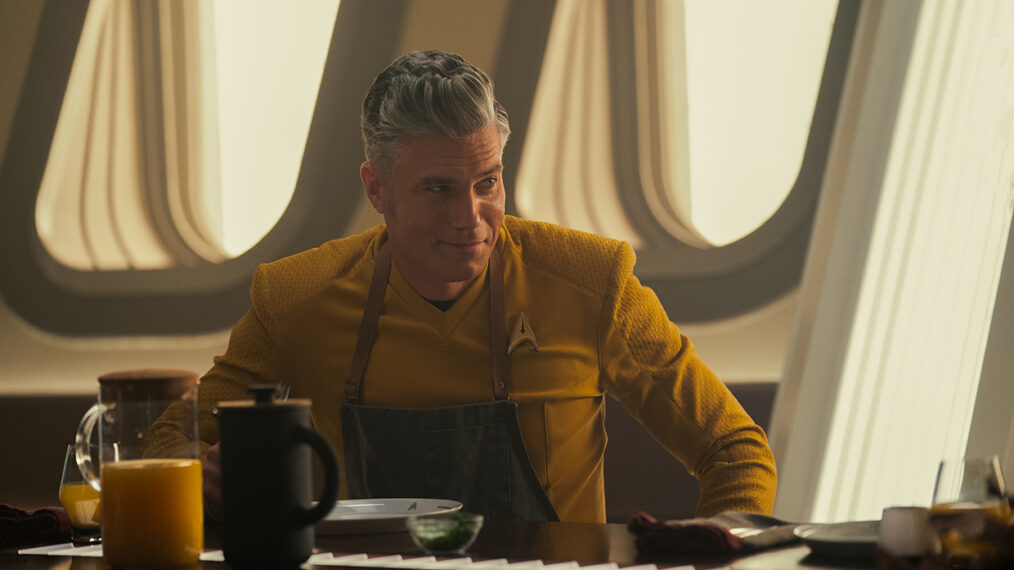 Anson Mount as Pike in Star Trek Strange New Worlds