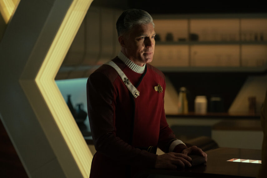 Anson Mount as Pike in Star Trek Strange New Worlds