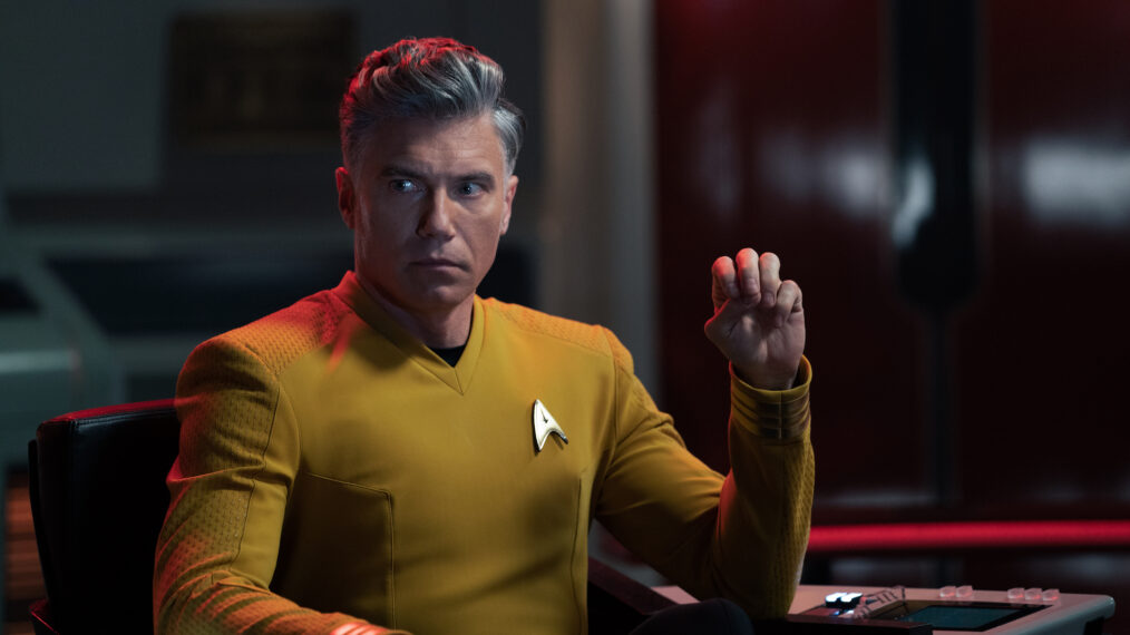 Anson Mount as Pike in Star Trek Strange New Worlds