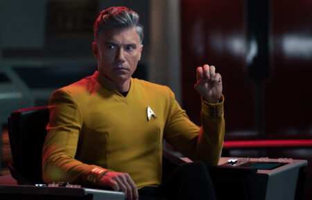 Anson Mount as Pike in Star Trek Strange New Worlds