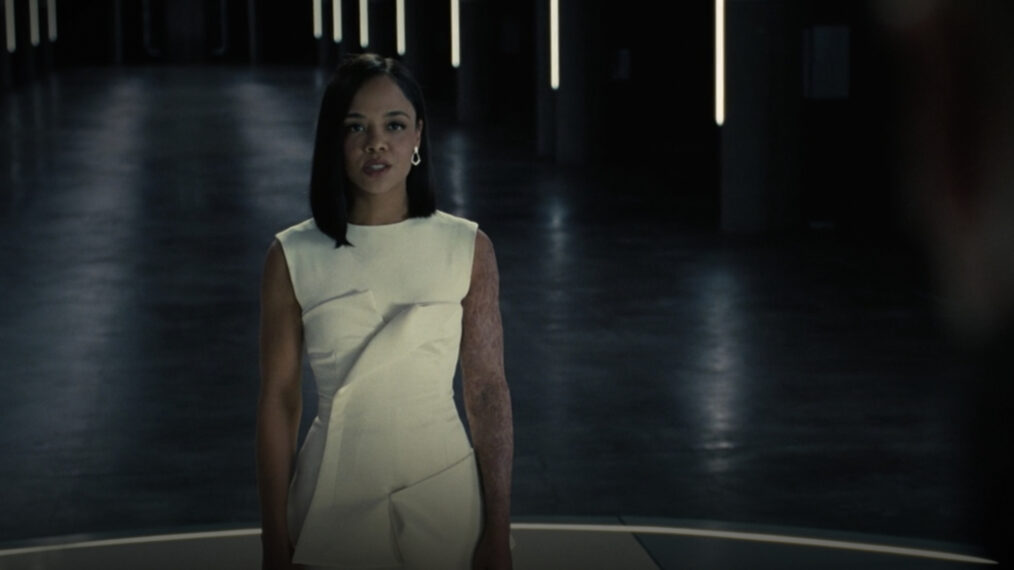Tessa Thompson as Charlotte/Dolores in Westworld