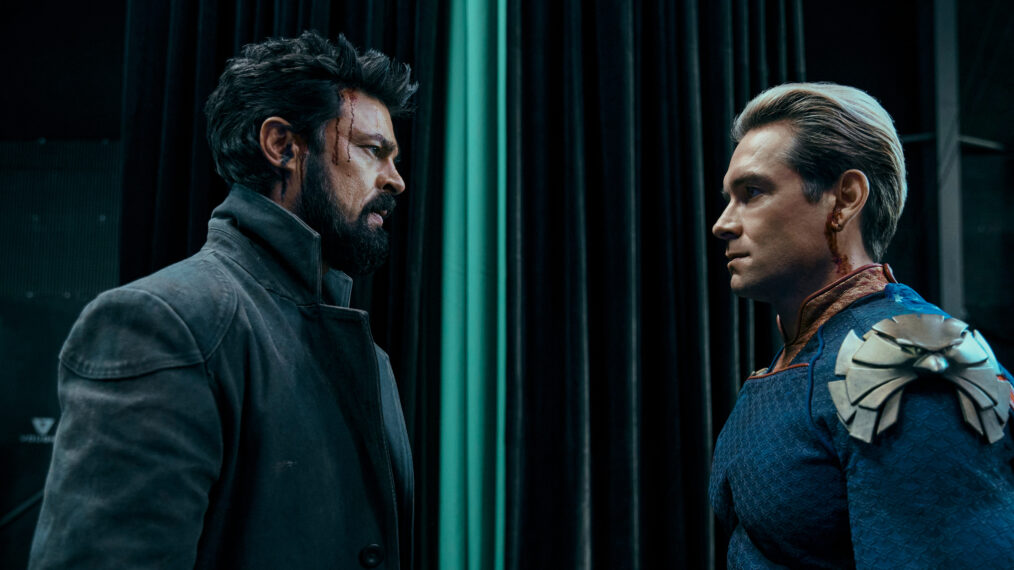 Karl Urban and Antony Starr in The Boys