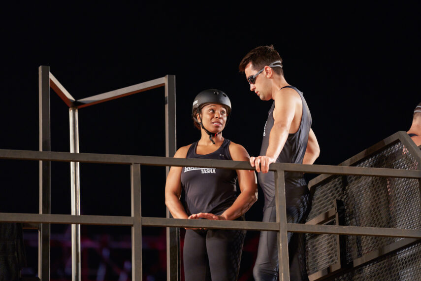 Tasha Fox and James Wallington in The Challenge USA