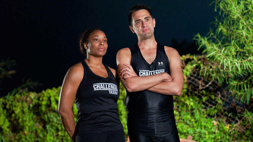 Tasha Fox and James Wallington in The Challenge USA