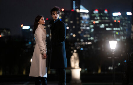 Jenna Coleman as Johanna, Tom Sturridge as Dream in The Sandman