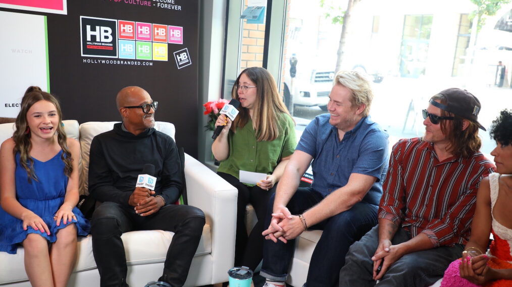 The Walking Dead’s Cailey Fleming, Seth Gilliam, Josh McDermitt, Norman Reedus, and Lauren Ridloff