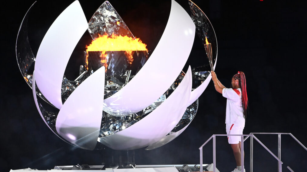 Naomi Osaka lights Olympic Torch