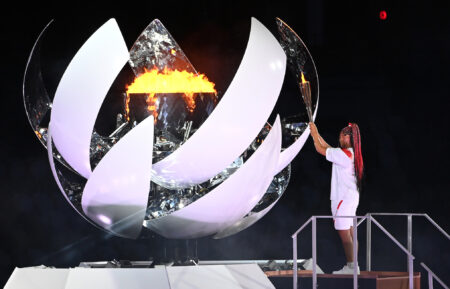 Naomi Osaka lights Olympic Torch