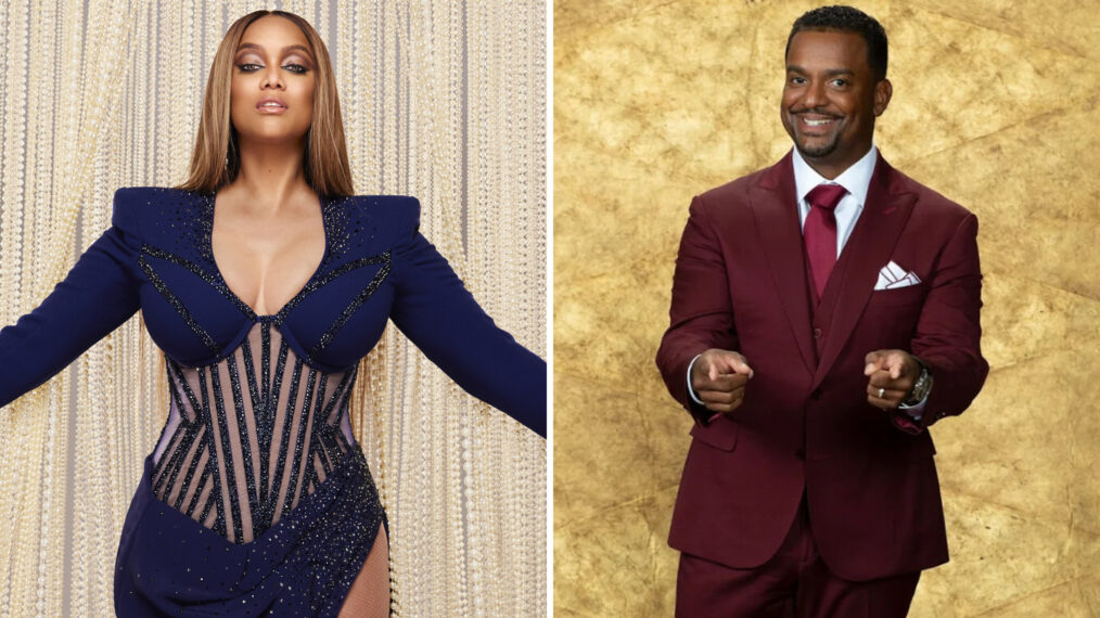 Tyra Banks and Alfonso Ribeiro