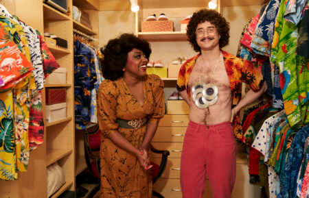 Quinta Brunson, Daniel Radcliffe in Weird: The Al Yankovic Story