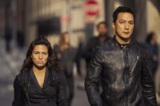 Lisa Joy and Daniel Wu in Westworld - Season 4