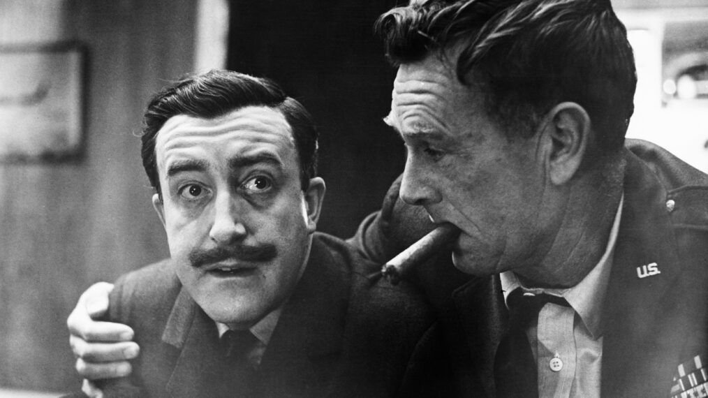 Peter Sellers and Sterling Hayden in Dr. Strangelove