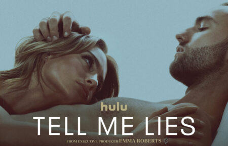 Hulu's Tell Me Lies key art featuring Grace Van Patten and Jackson White