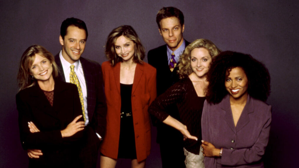 Ally McBeal - Courtney Thorne-Smith, Gil Bellows, Calista Flockhart, Greg Germann, Jane Krakowski, Lisa Nicole Carson in Ally McBeal