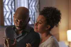 Romany Malco as Rome and Christina Moses as Regina in A Million Little Things