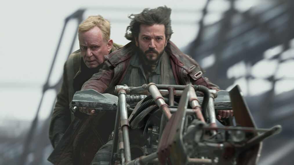 Stellan Skarsgard as Luthen Rael and Diego Luna as Cassian Andor in Andor