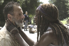 Andrew Lincoln and Danai Gurira in The Walking Dead