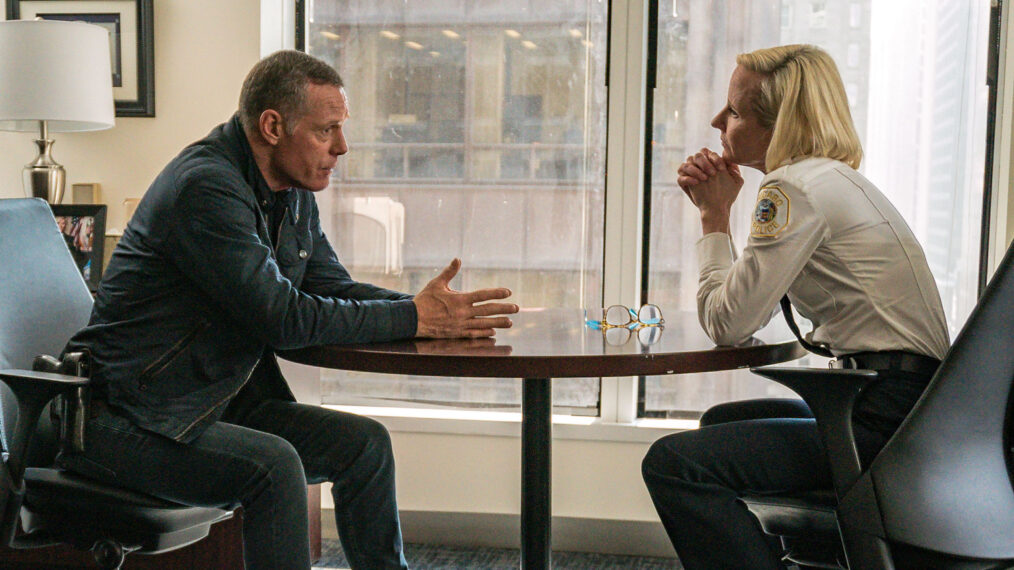 Jason Beghe as Hank Voight, Anne Heche as Katherine Brennan in Chicago PD