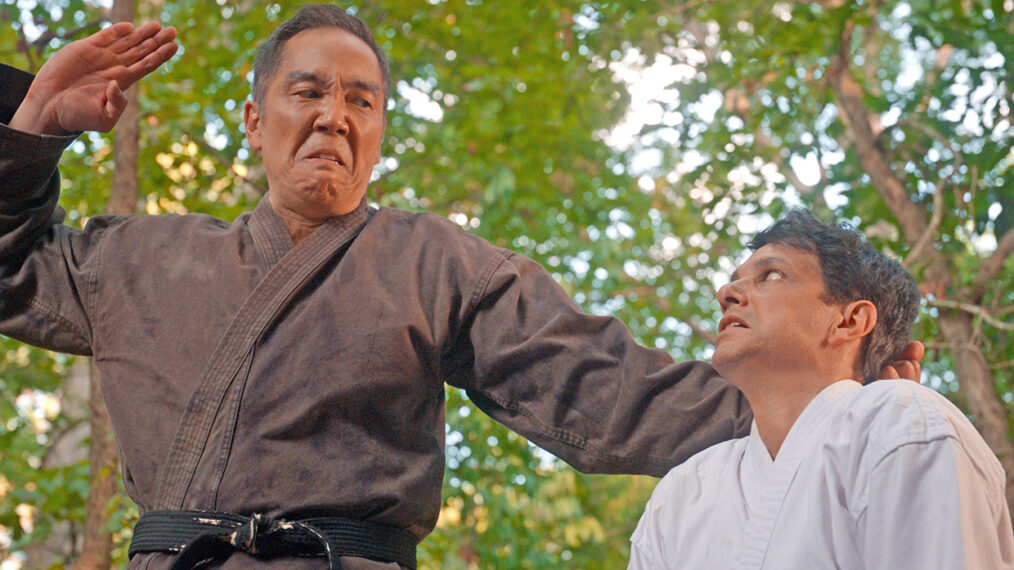 Cobra Kai Yuji Okumoto and Ralph Macchio