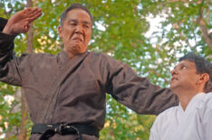 Yuji Okumoto and Ralph Macchio in Cobra Kai