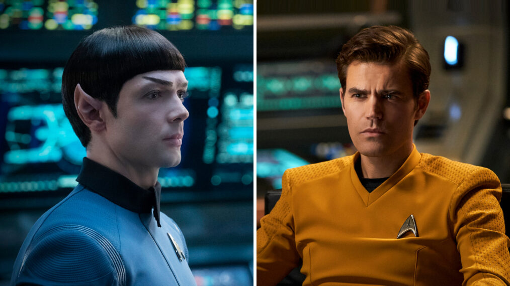 Ethan Peck and Paul Wesley in Star Trek: Strange New Worlds