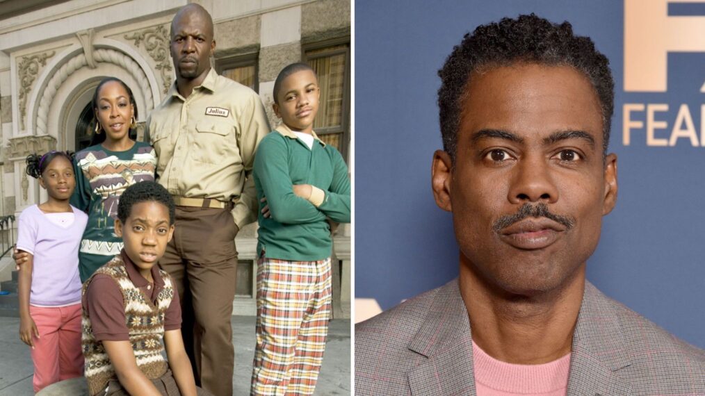 Everybody Hates Chris cast (L), Chris Rock (R)