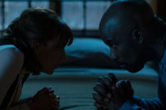 Katja Herbers as Demon Kristen and Mike Colter as David Acosta in Evil - 'The Demon Of The End'