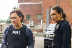 Keisha Castle-Hughes as Special Agent Hana Gibson and Alexa Davalos as Special Agent Kristin Gaines in FBI: Most Wanted - 'Iron Pipeline'