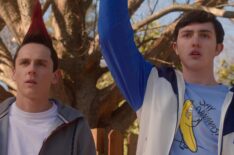 Jacob Bertrand and Gianni Decenzo in Cobra Kai
