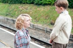 Charlotte Ritchie as Bonnie Evans and Isaac Highams as Ernie Evans in Grantchester