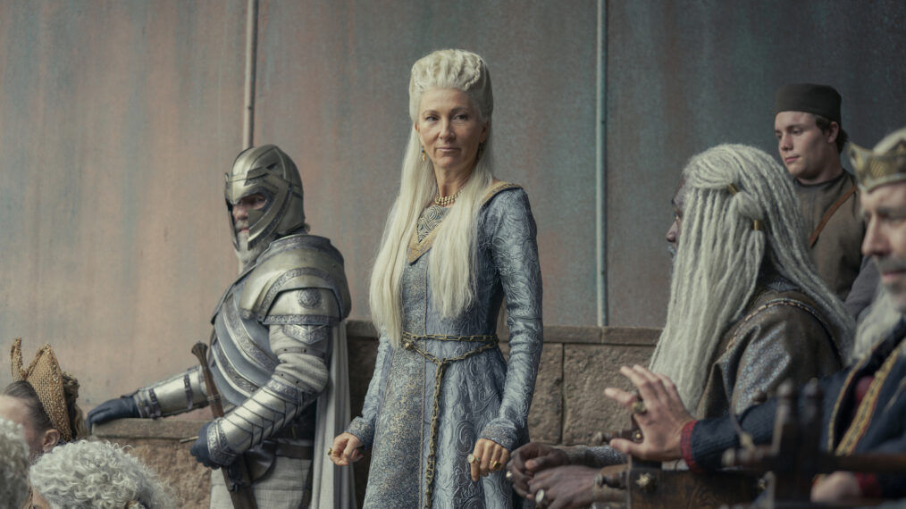 Eve Best as Princess Rhaenys Targaryen in House of the Dragon