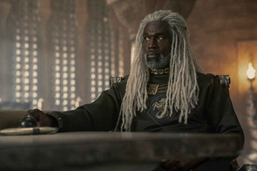 Steve Toussaint as Lord Corlys Velaryon in House of the Dragon.