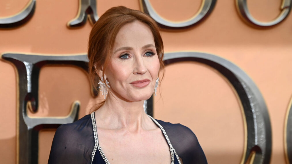 JK Rowling at the 'Secrets of Dumbledore' premiere in 2021