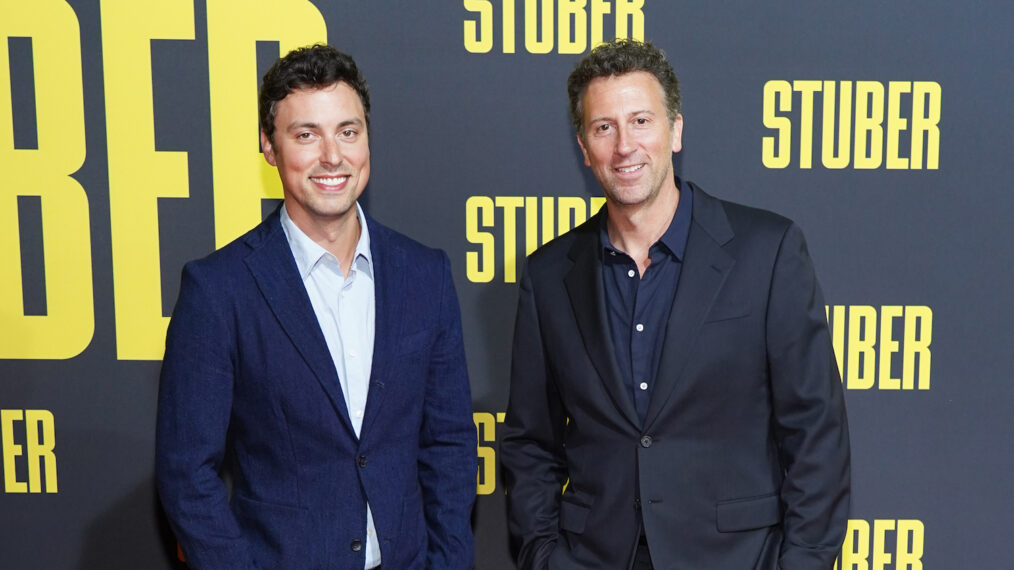 John Francis Daley and Jonathan Goldstein at Stuber premiere