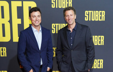 John Francis Daley and Jonathan Goldstein at Stuber premiere