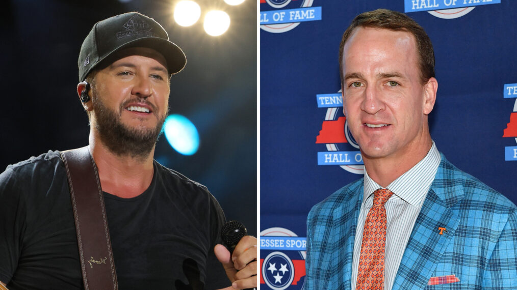 Luke Bryan and Peyton Manning