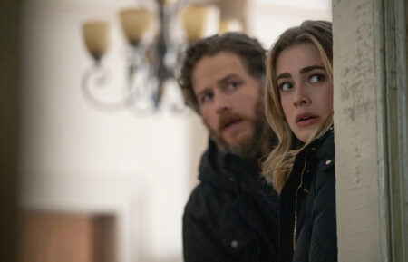 Josh Dallas as Ben Stone, Melissa Roxburgh as Michaela Stone in Manifest