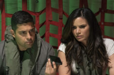 Wilmer Valderrama as Special Agent Nicholas “Nick” Torres and Katrina Law as NCIS Special Agent Jessica Knight in NCIS & NCIS: Hawai'i Crossover