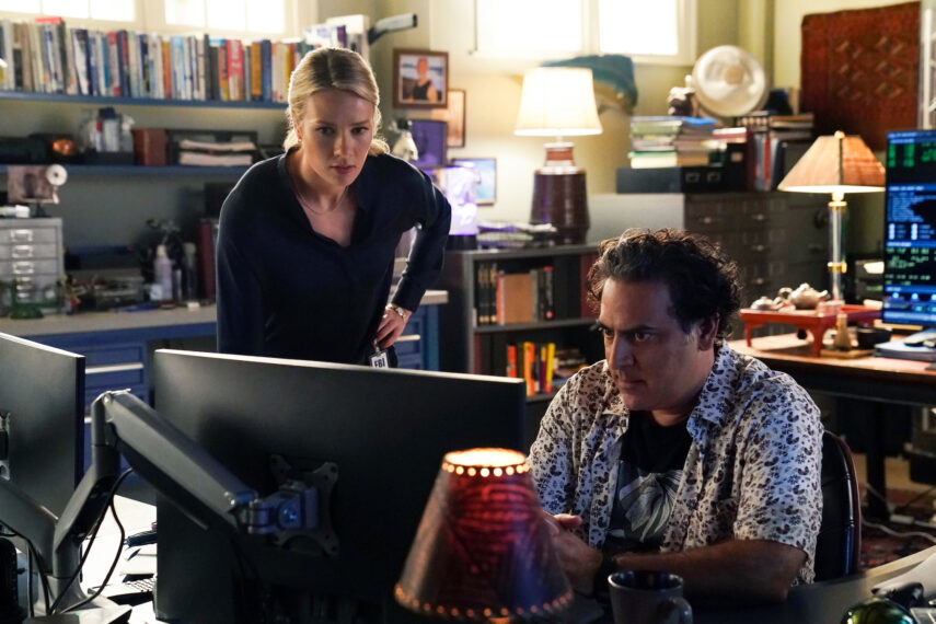 Tori Anderson as Kate Whistler and Jason Antoon as Ernie Malik in NCIS Hawai'i