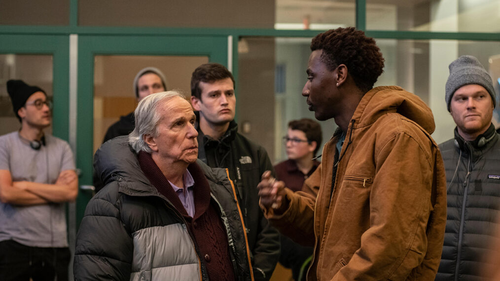 Henry Winkler and Jerrod Carmichael in On the Count of Three